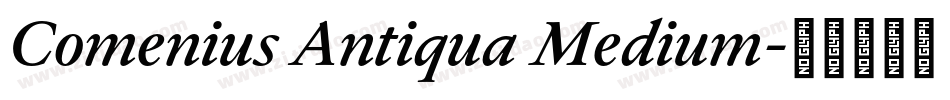 Comenius Antiqua Medium字体转换